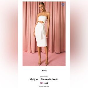 SUPERDOWN sheyla tube midi dress